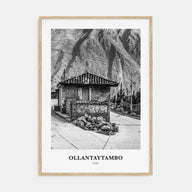 Ollantaytambo Portrait B&W Poster