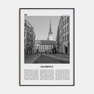 Olomouc Travel B&W Poster