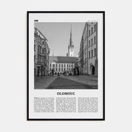 Olomouc Travel B&W Poster