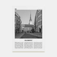 Olomouc Travel B&W Poster
