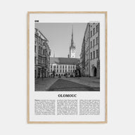 Olomouc Travel B&W Poster