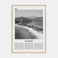 Ölüdeniz Travel B&W Poster