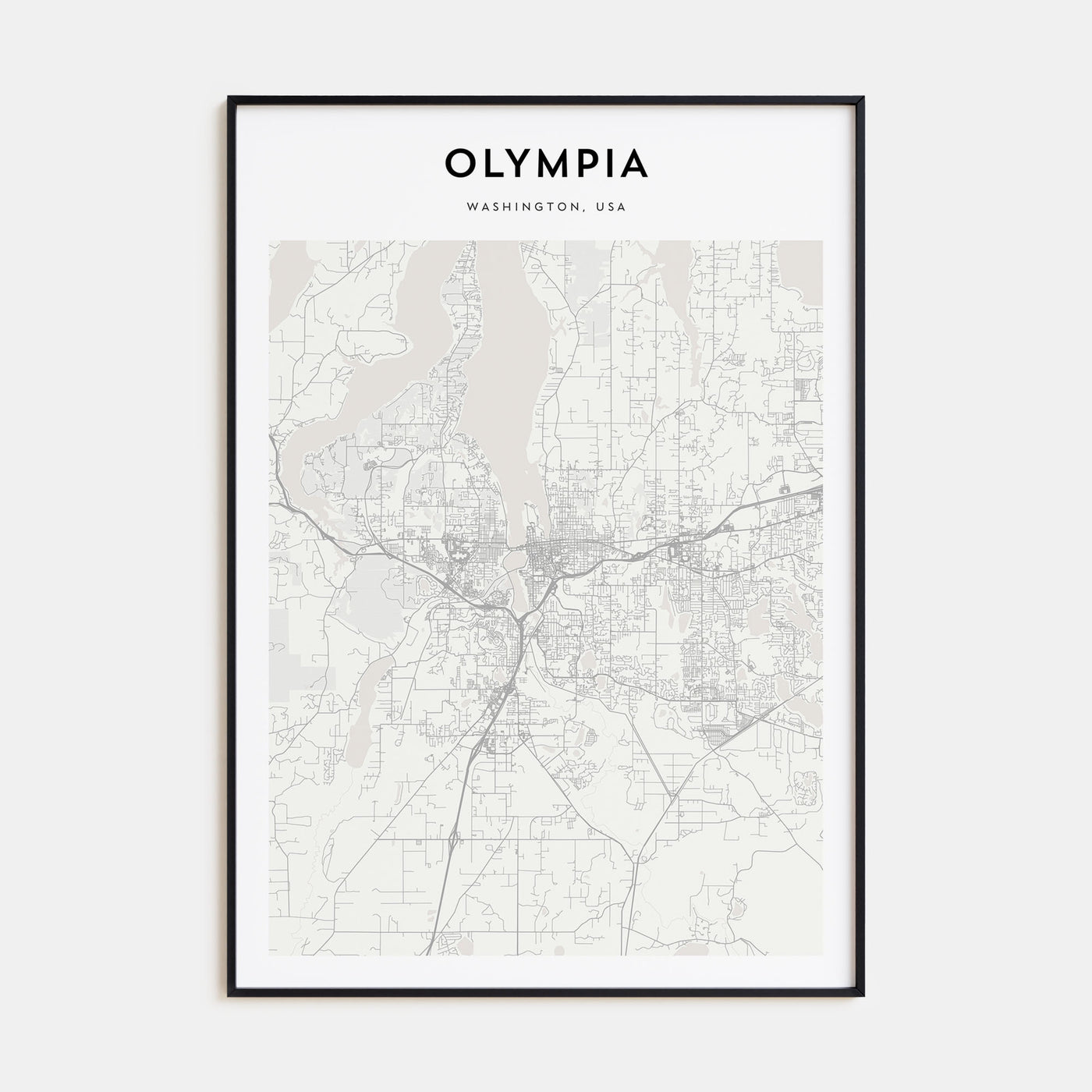 Olympia Map Portrait Poster