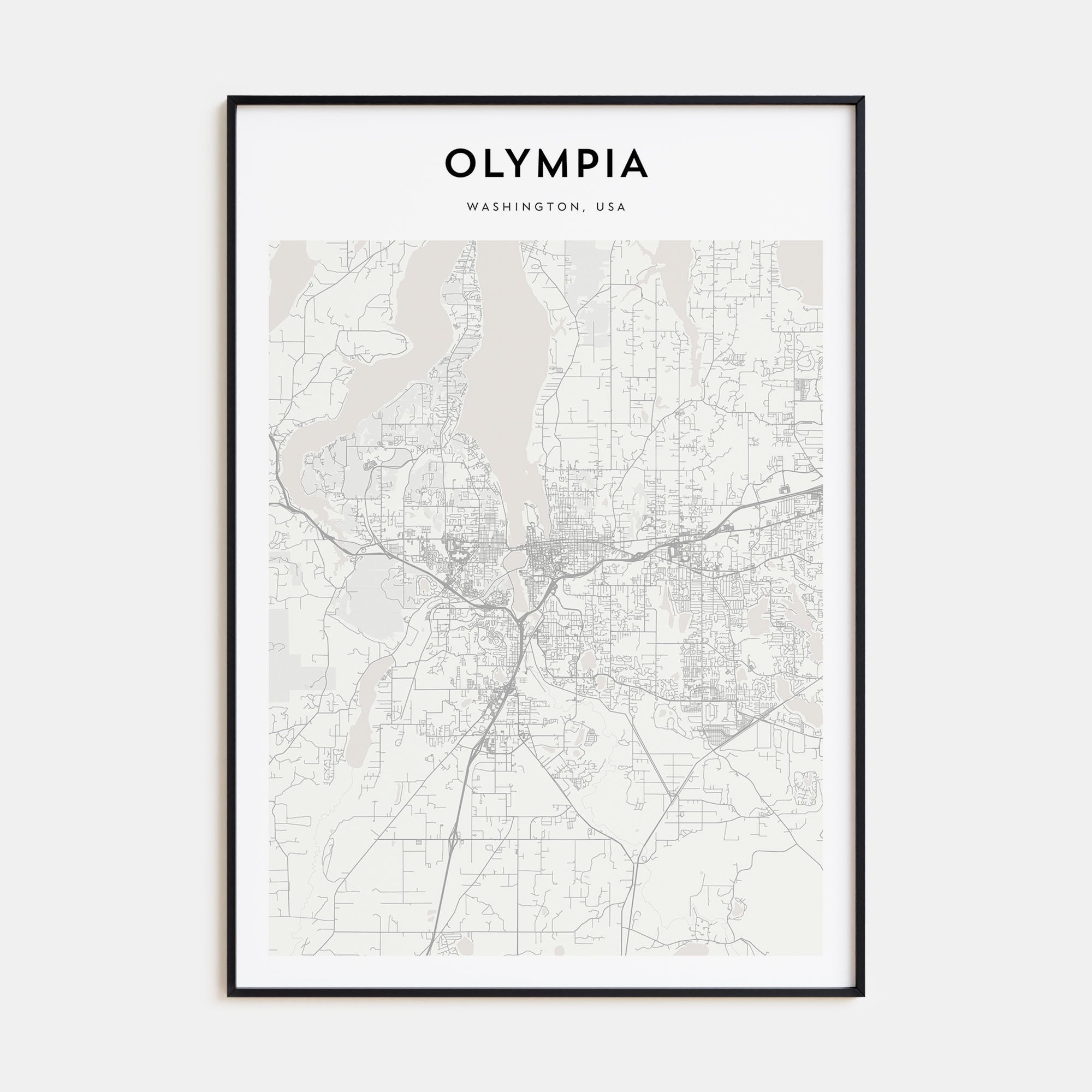 Olympia Map Portrait Poster