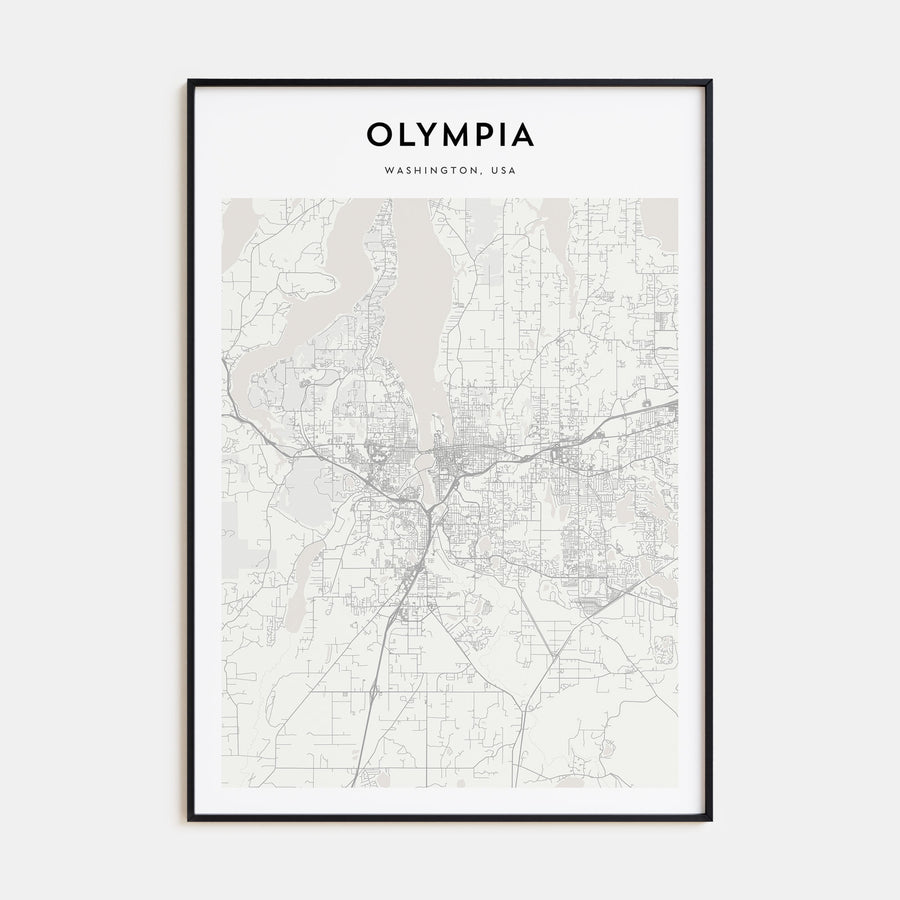 Olympia Map Portrait Poster