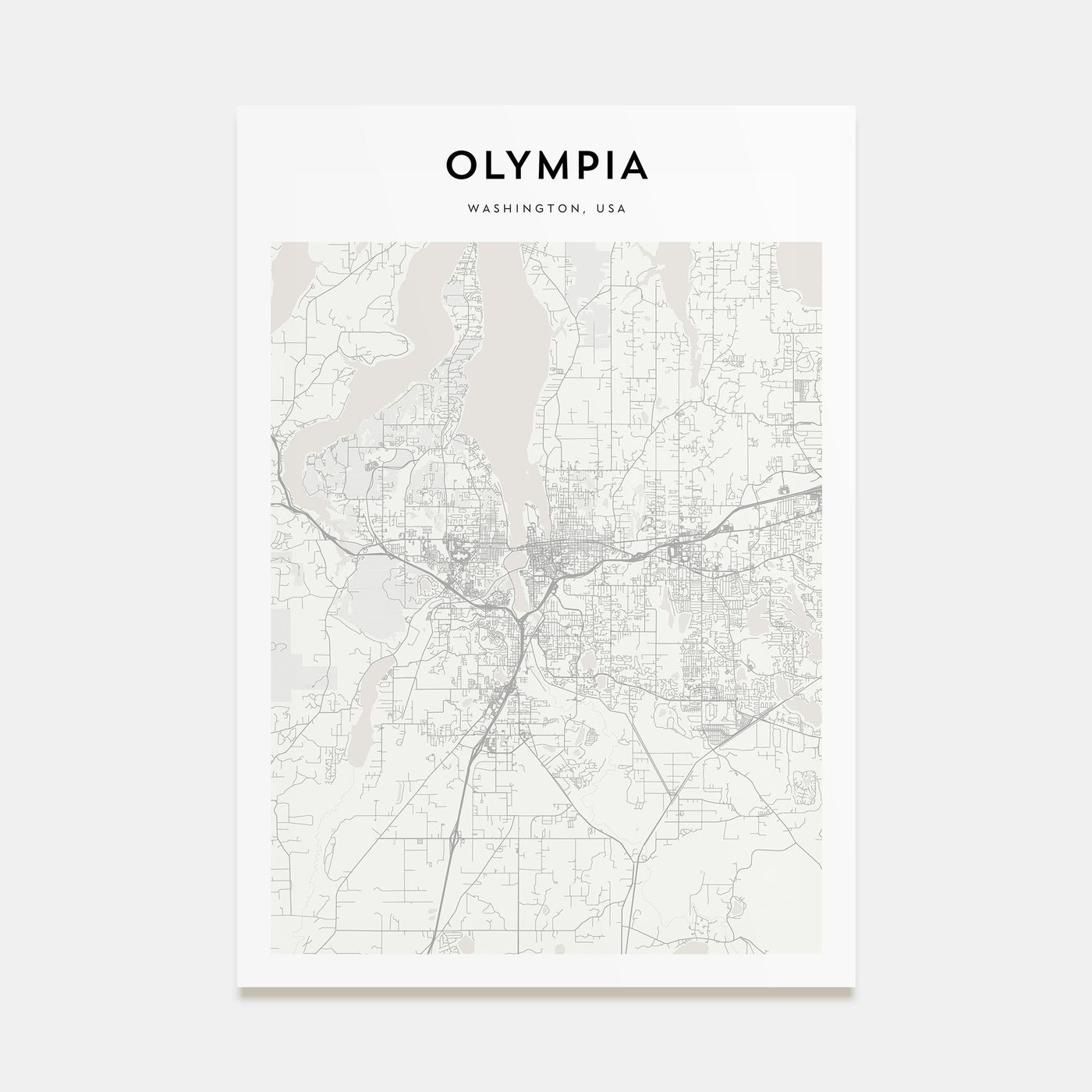 Olympia Map Portrait Poster