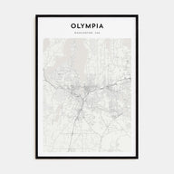 Olympia Map Portrait Poster