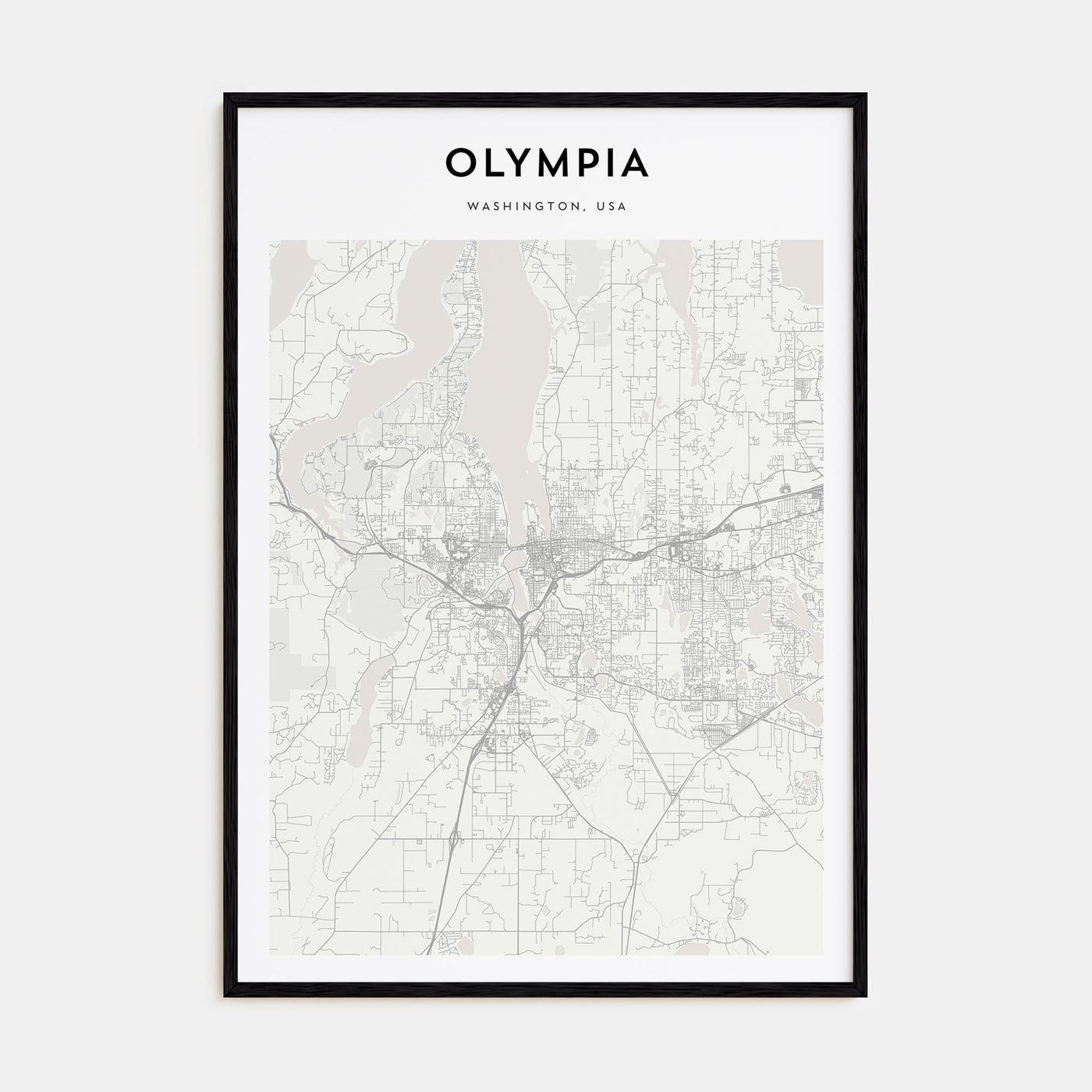 Olympia Map Portrait Poster