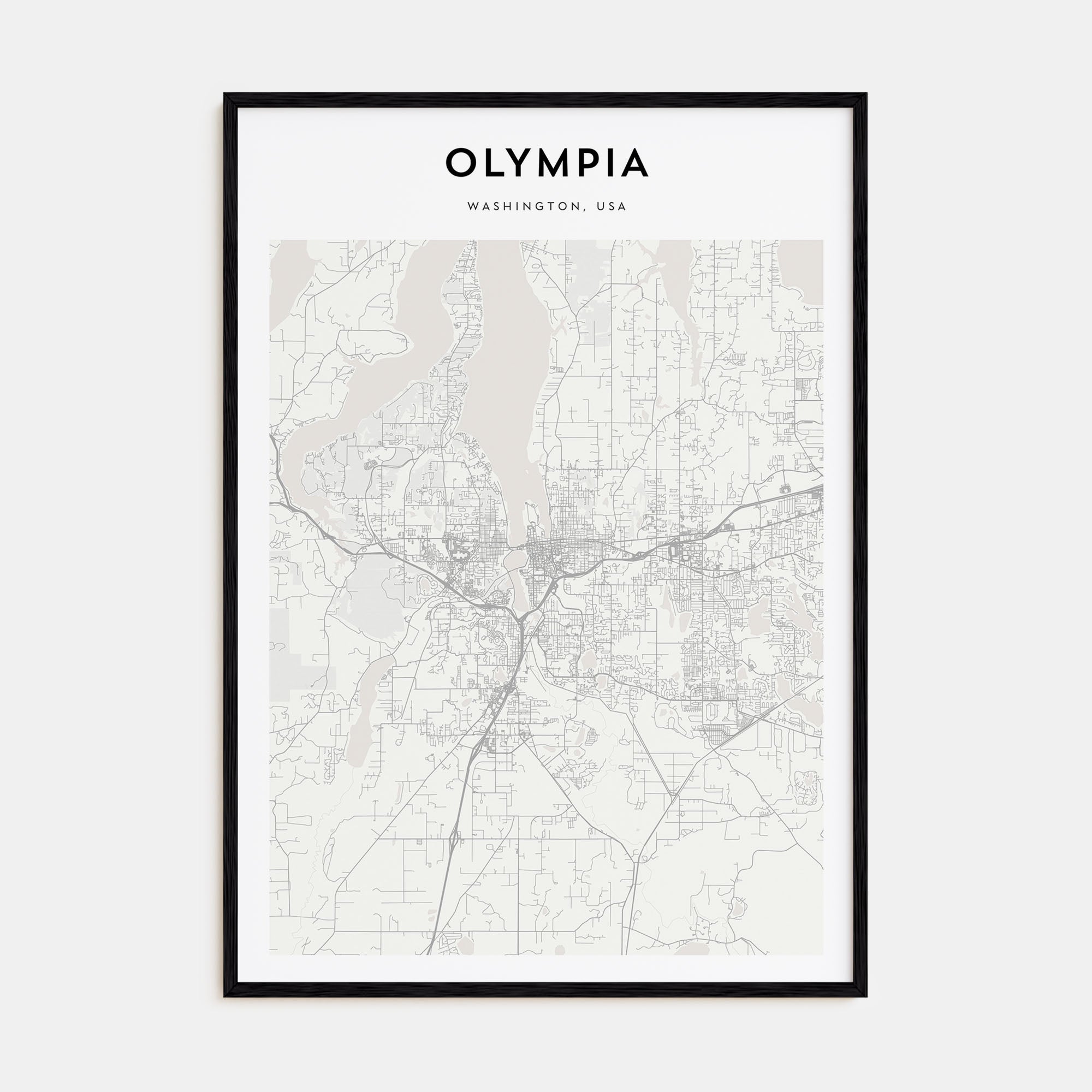 Olympia Map Portrait Poster