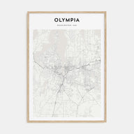 Olympia Map Portrait Poster