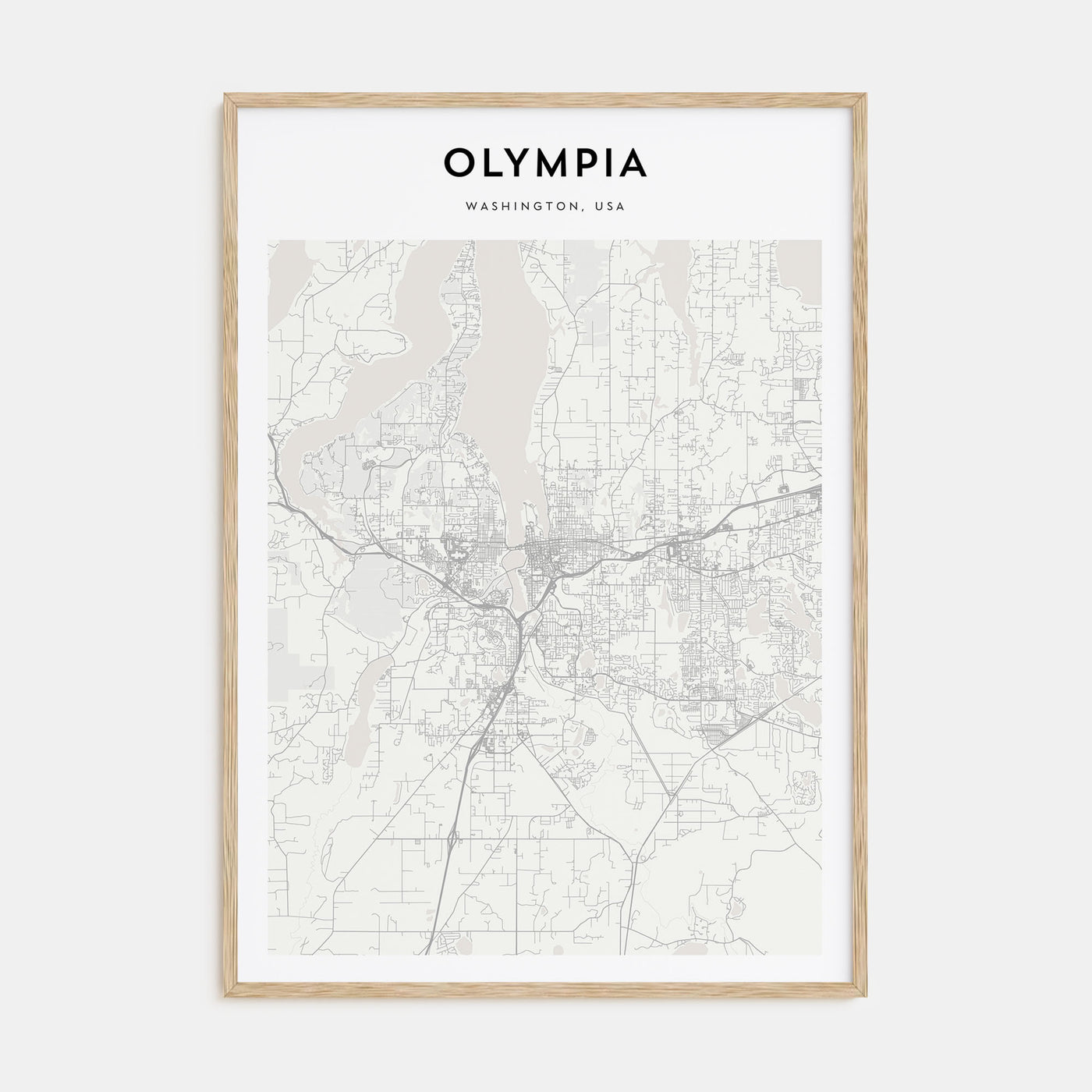 Olympia Map Portrait Poster