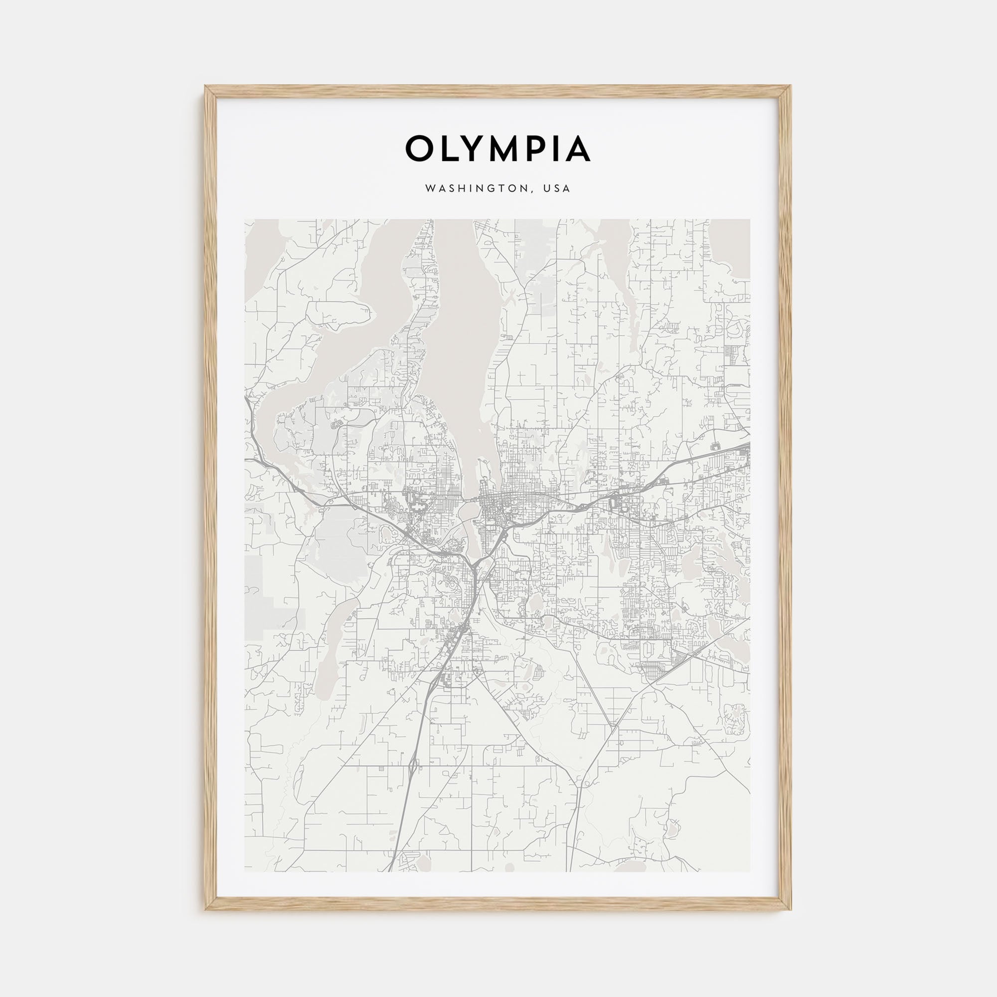 Olympia Map Portrait Poster