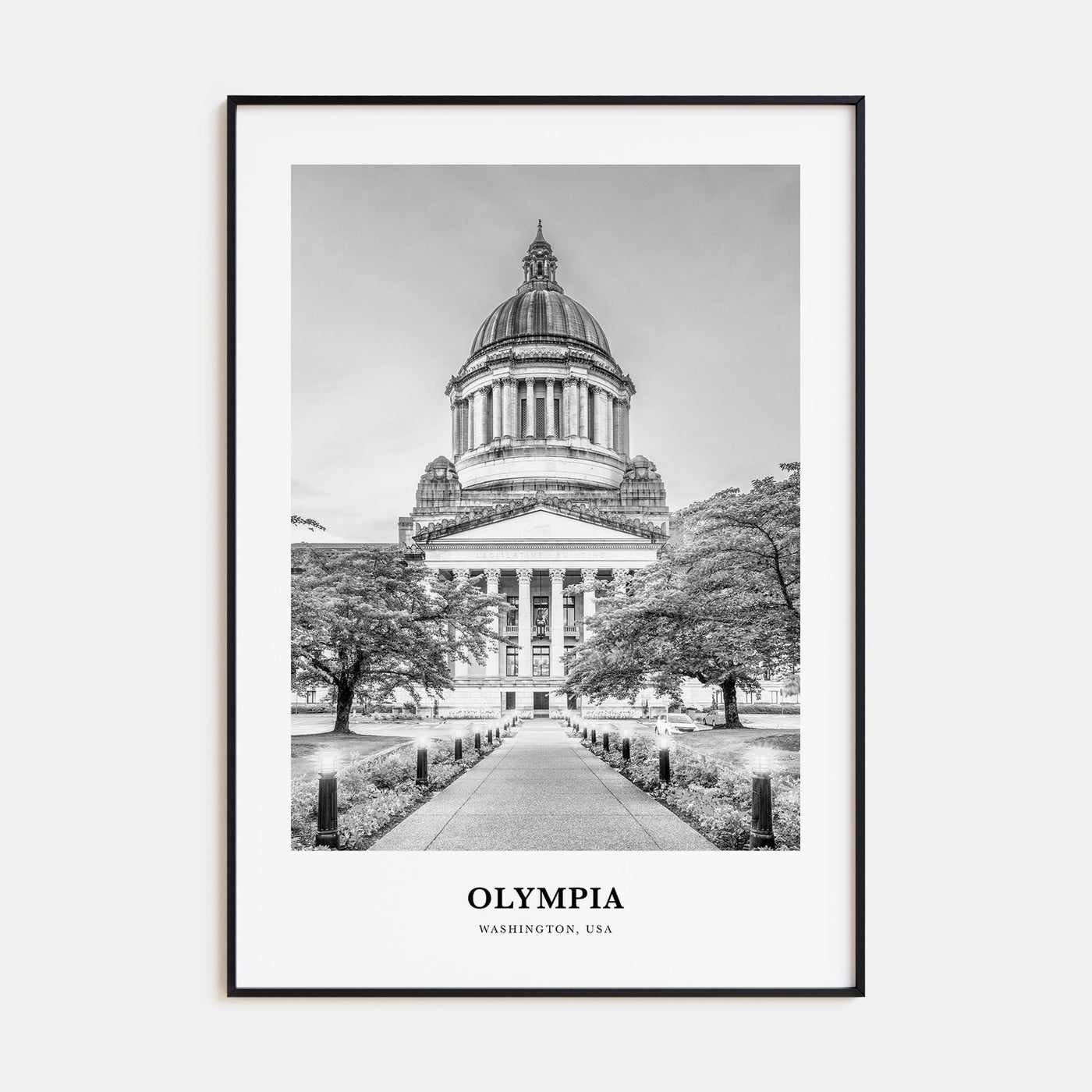 Olympia Portrait B&W No 1 Poster
