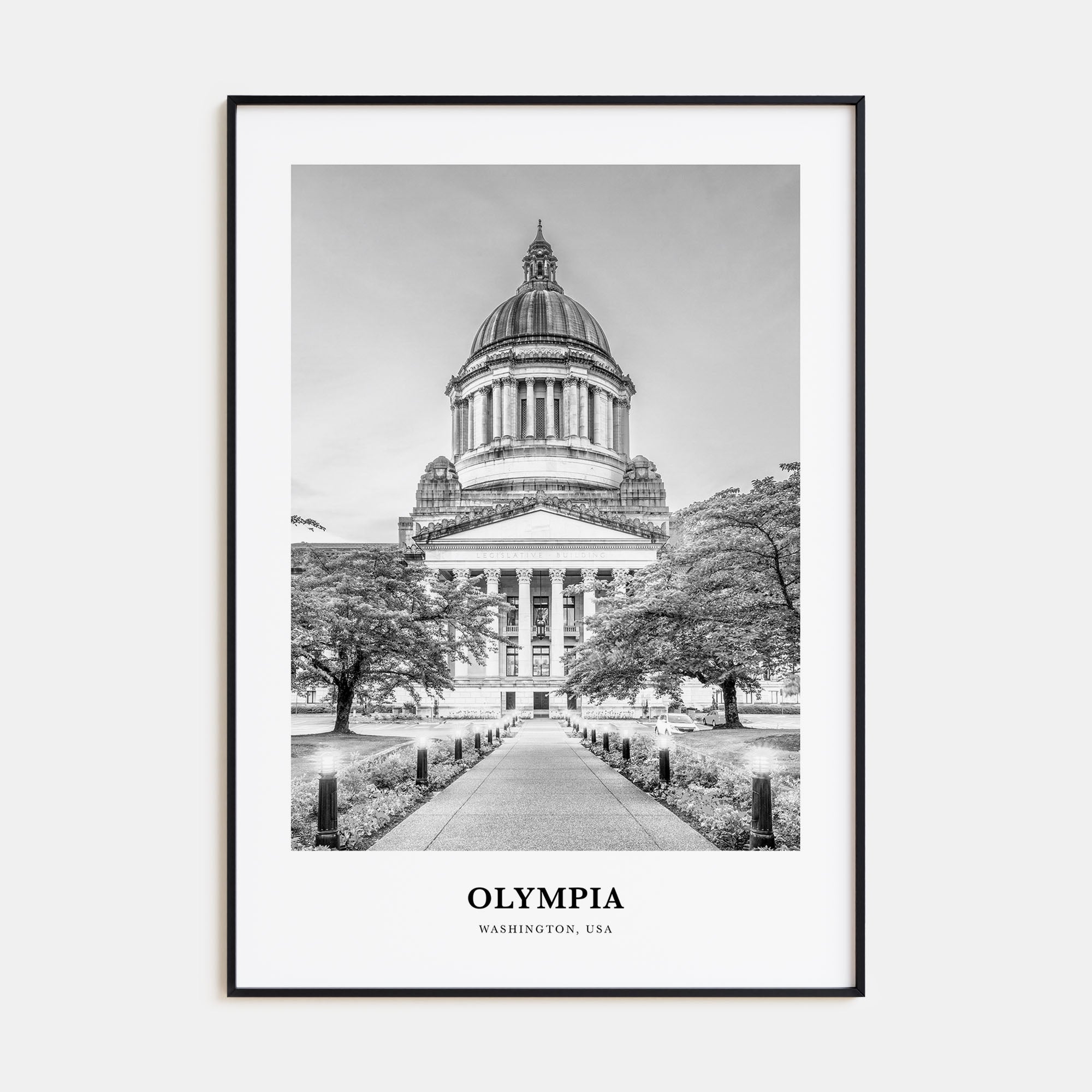 Olympia Portrait B&W No 1 Poster