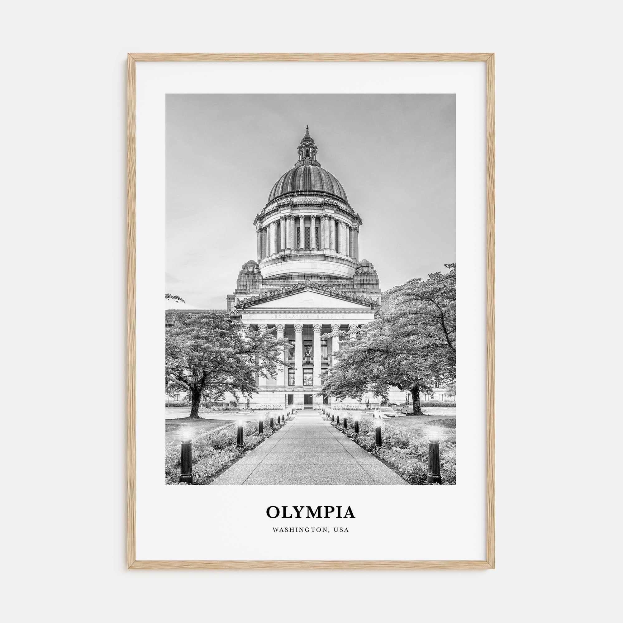 Olympia Portrait B&W No 1 Poster