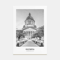 Olympia Portrait B&W No 1 Poster