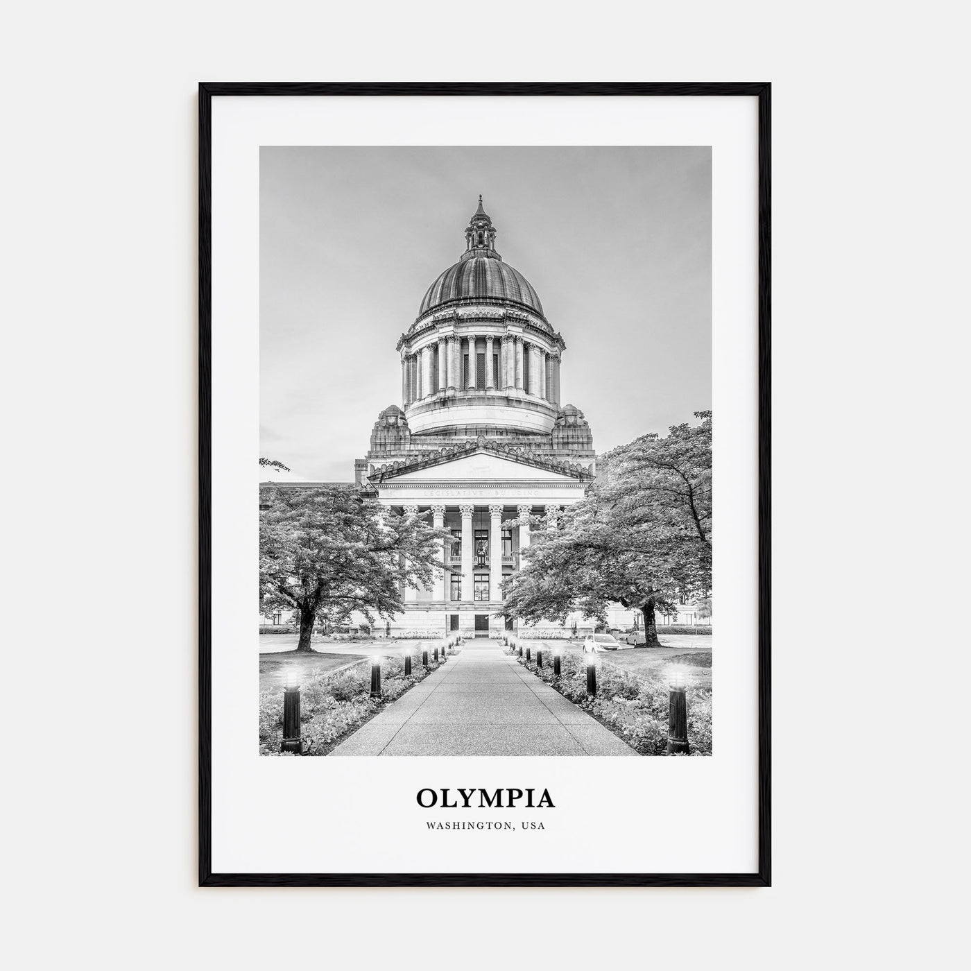 Olympia Portrait B&W No 1 Poster