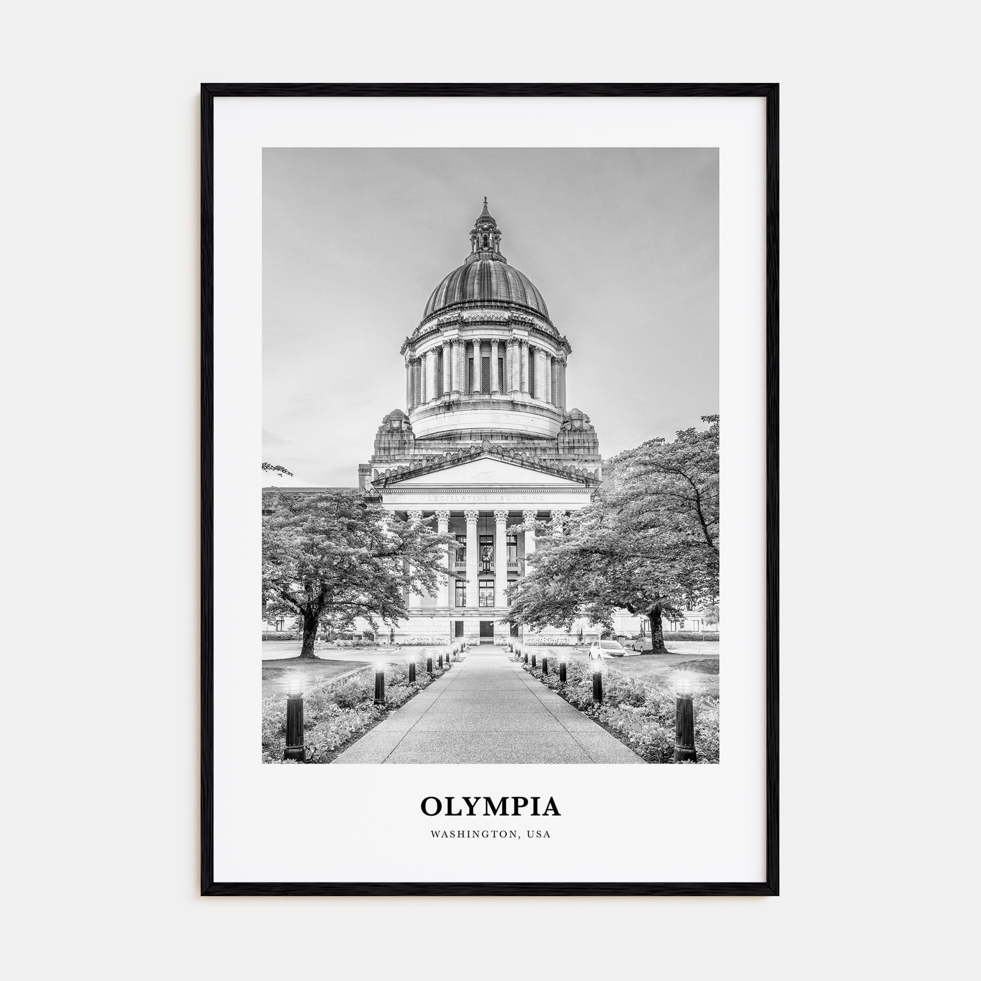 Olympia Portrait B&W No 1 Poster