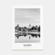 Olympia Portrait B&W No 2 Poster