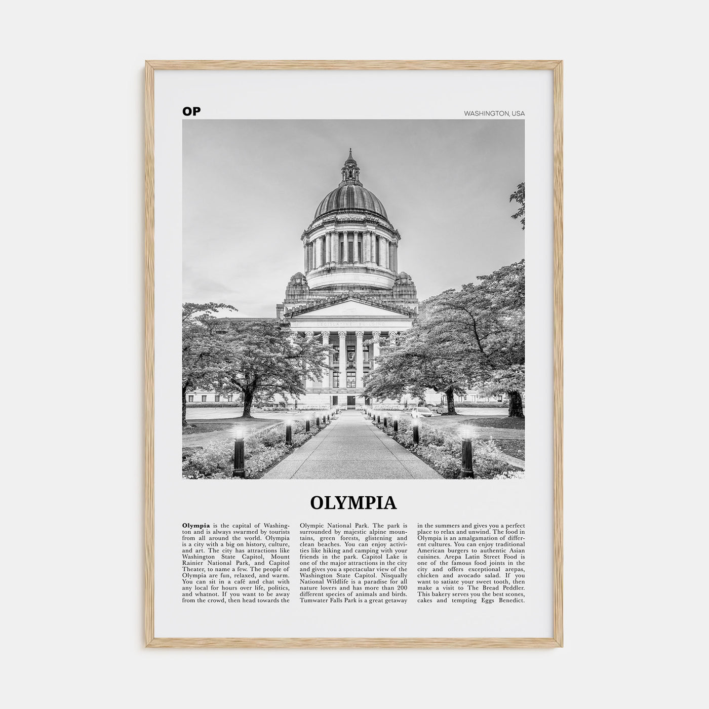 Olympia Travel B&W No 1 Poster