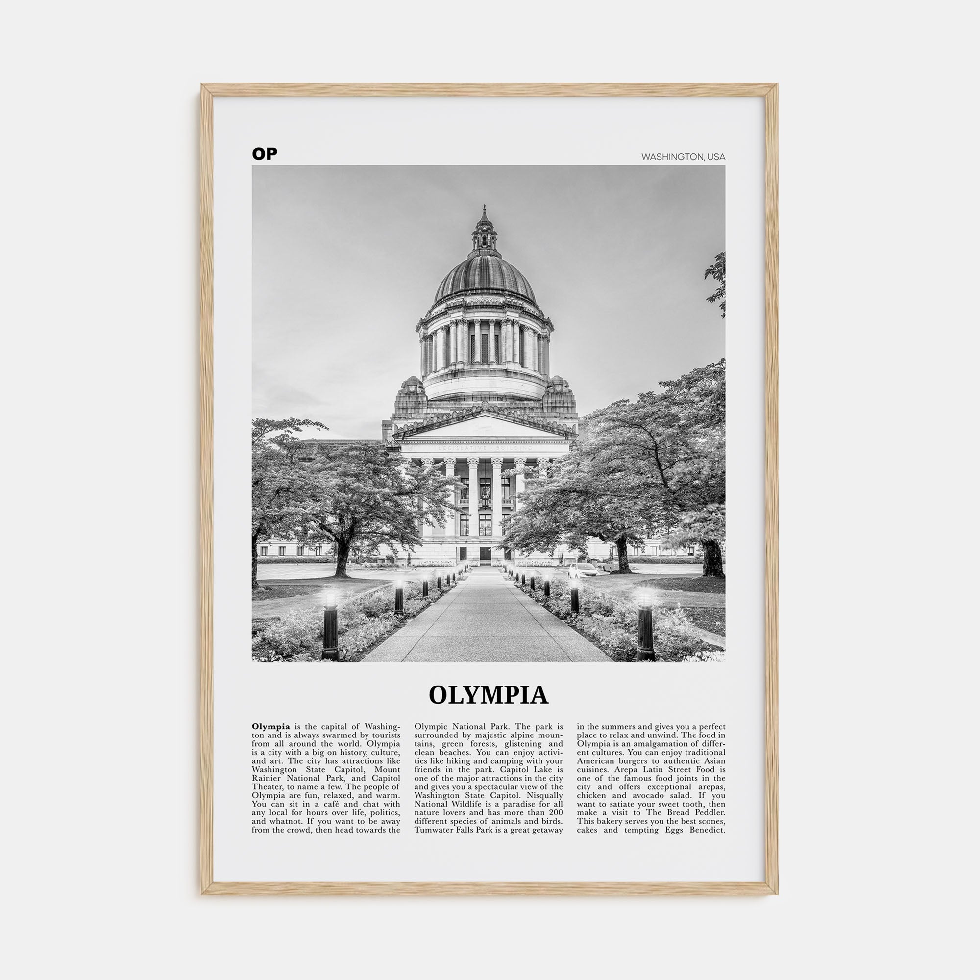 Olympia Travel B&W No 1 Poster