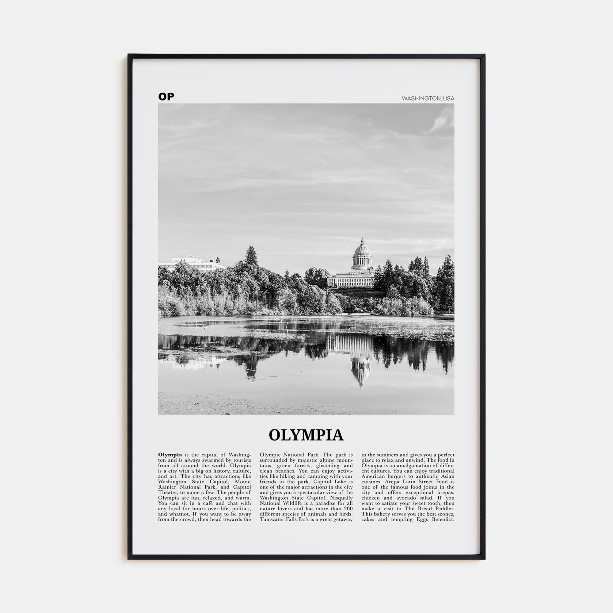 Olympia Travel B&W No 2 Poster