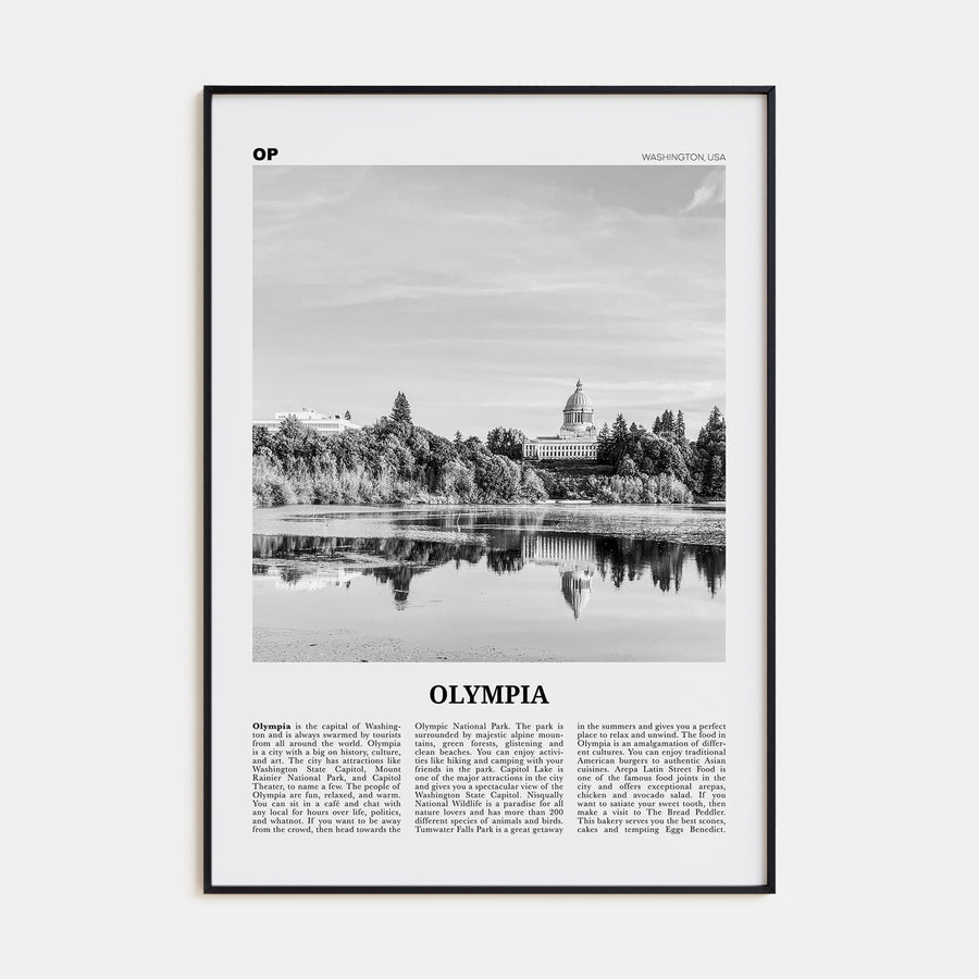 Olympia Travel B&W No 2 Poster