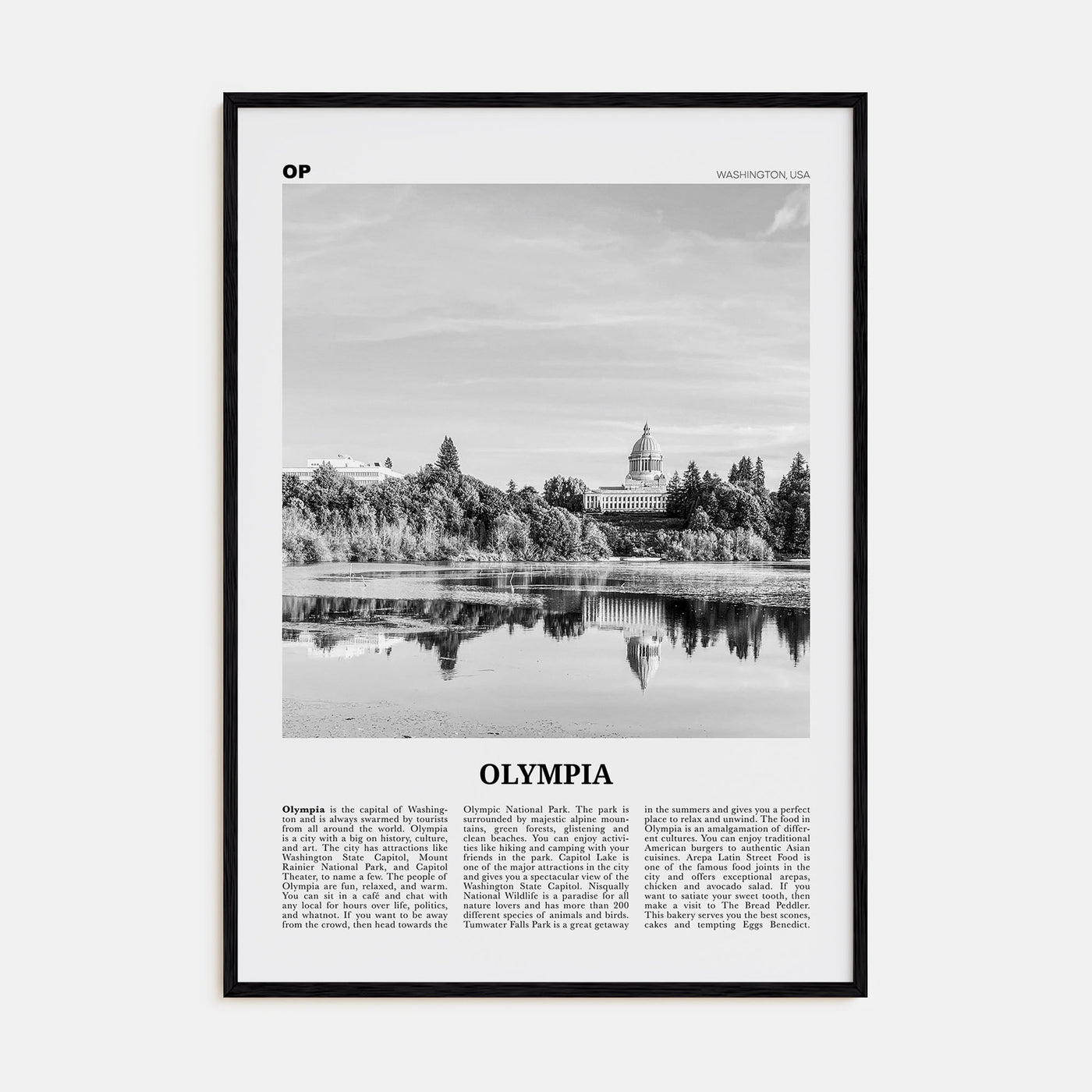 Olympia Travel B&W No 2 Poster