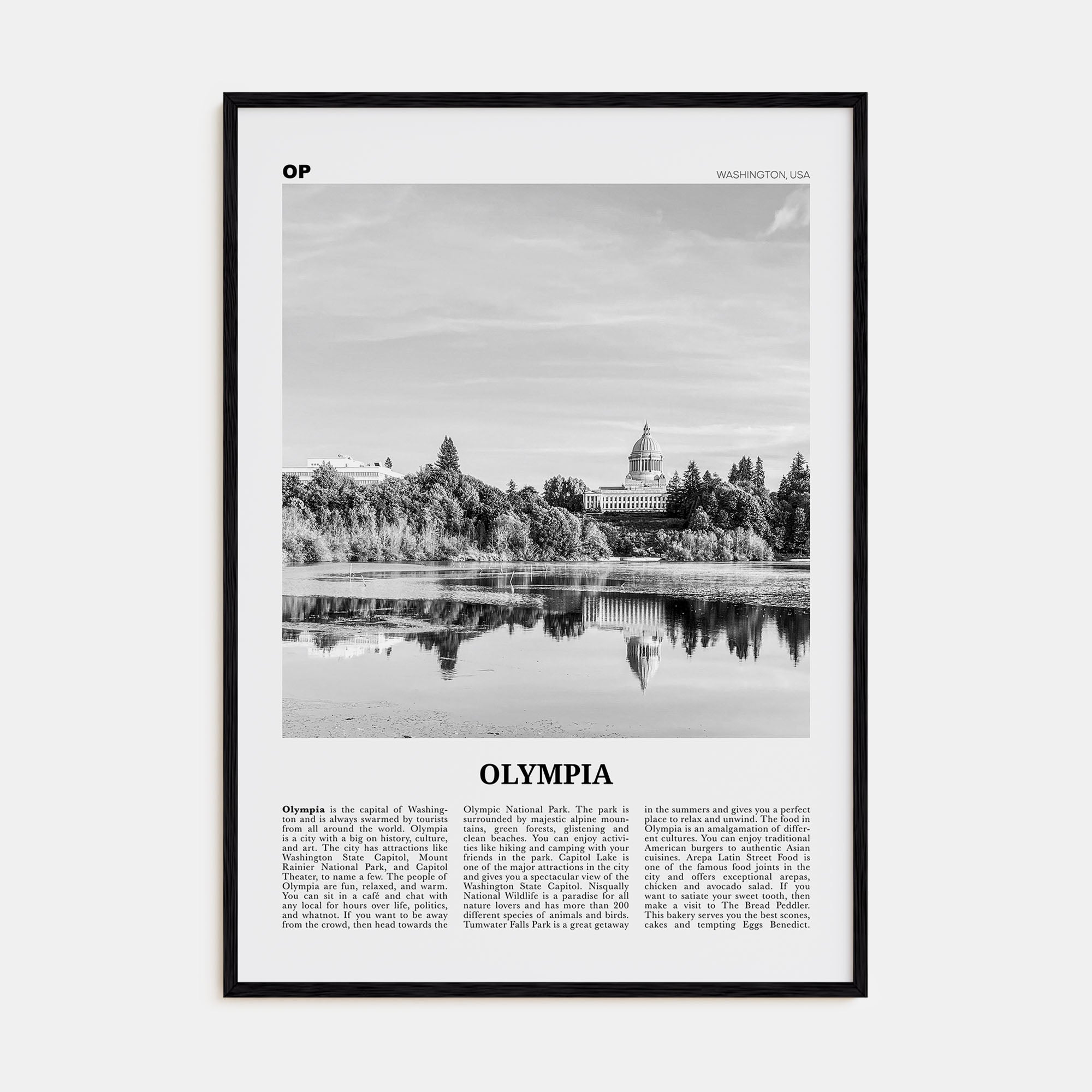 Olympia Travel B&W No 2 Poster