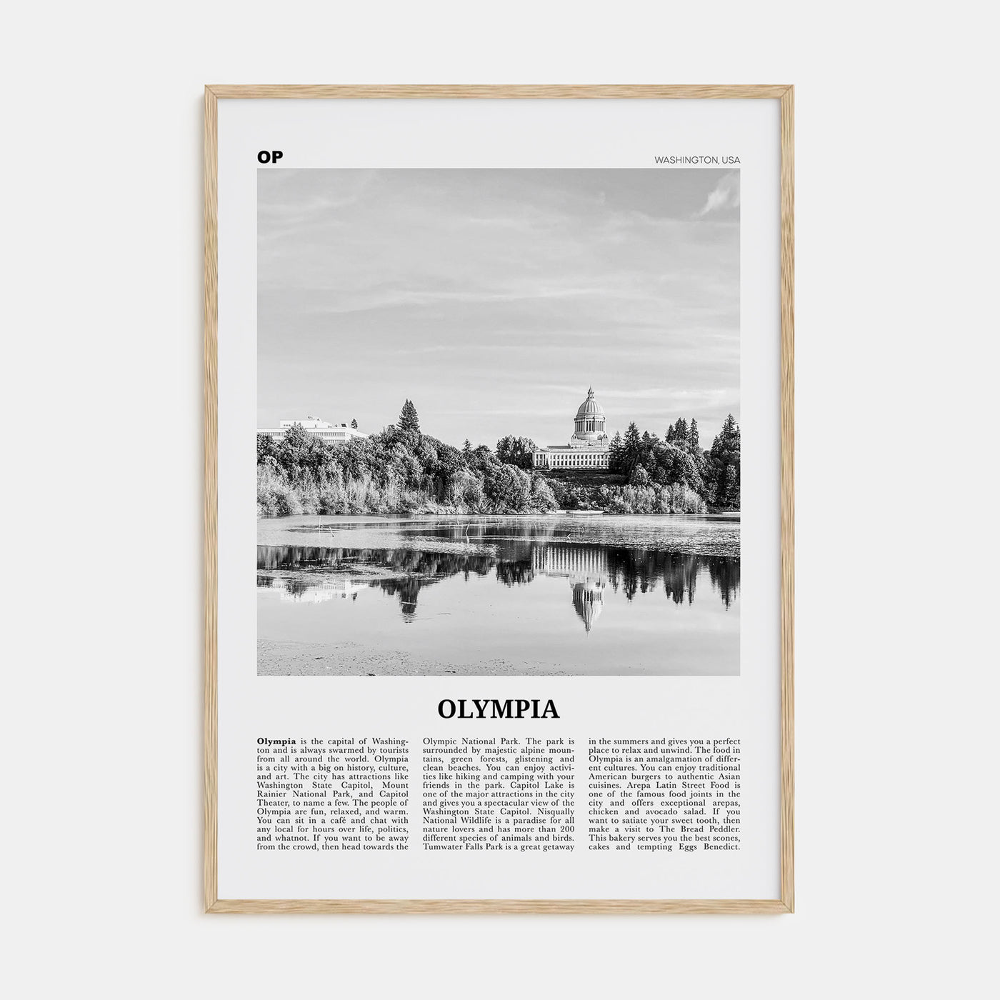 Olympia Travel B&W No 2 Poster