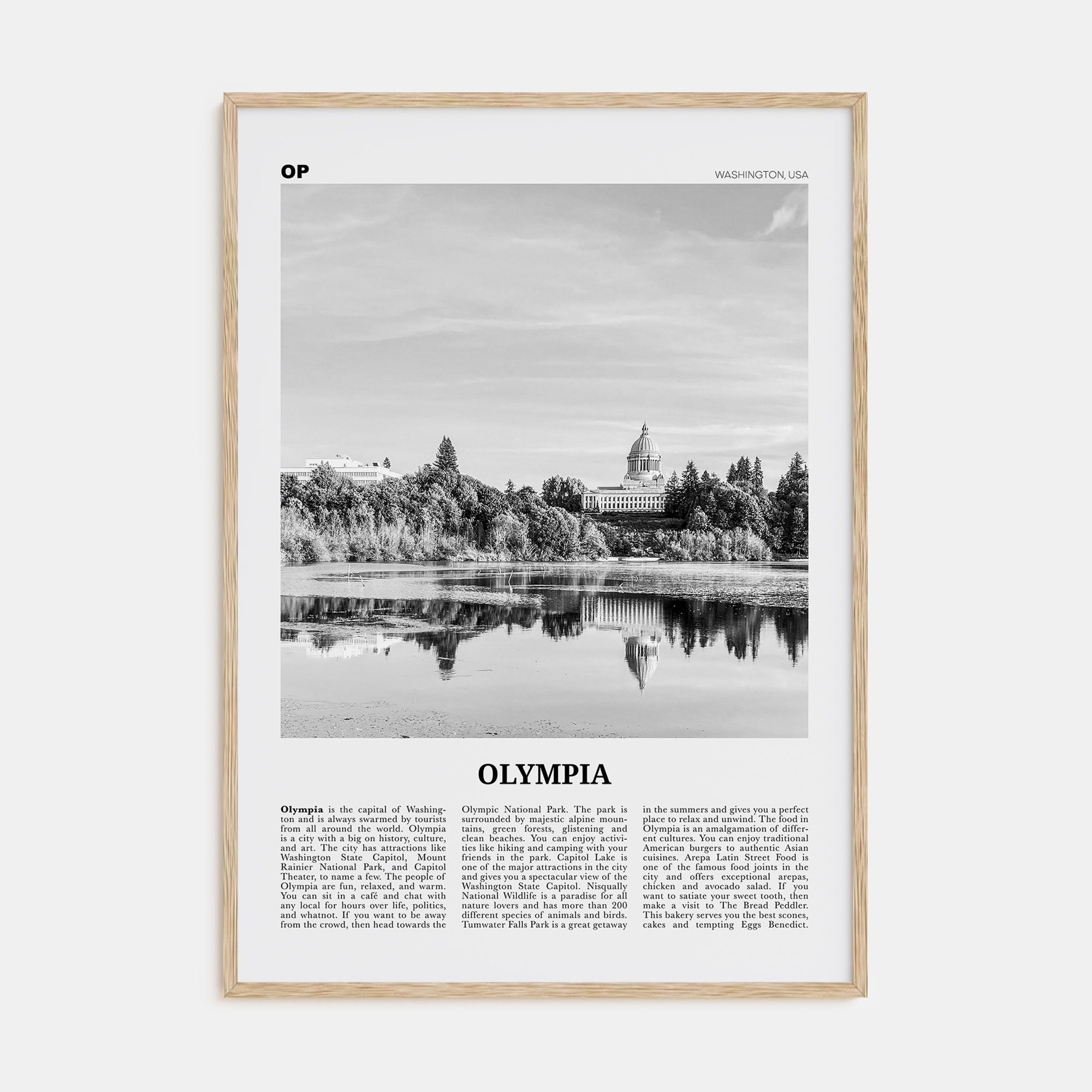 Olympia Travel B&W No 2 Poster