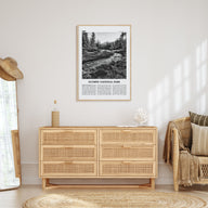 Olympic National Park Travel B&W Poster