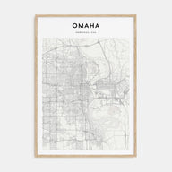 Omaha Map Portrait Poster
