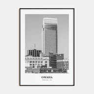 Omaha Portrait B&W No 1 Poster