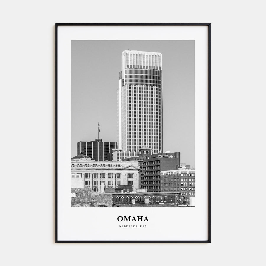 Omaha Portrait B&W No 1 Poster