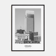 Omaha Portrait B&W No 1 Poster