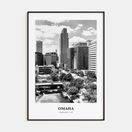 Omaha Portrait B&W No 2 Poster