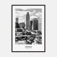 Omaha Portrait B&W No 2 Poster