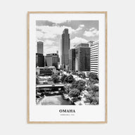 Omaha Portrait B&W No 2 Poster