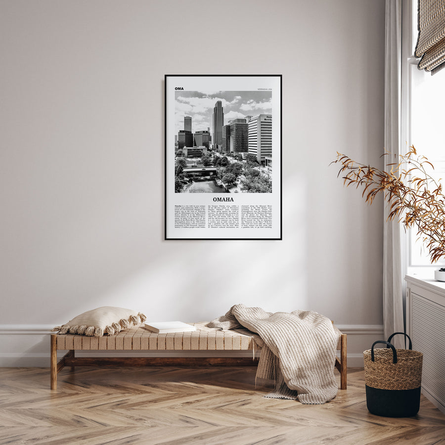 Omaha Travel B&W No 1 Poster
