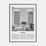 Omaha Travel B&W No 2 Poster