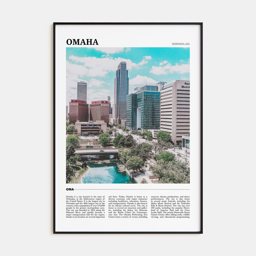 Omaha Travel Color Poster