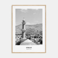 Oman Portrait B&W Poster