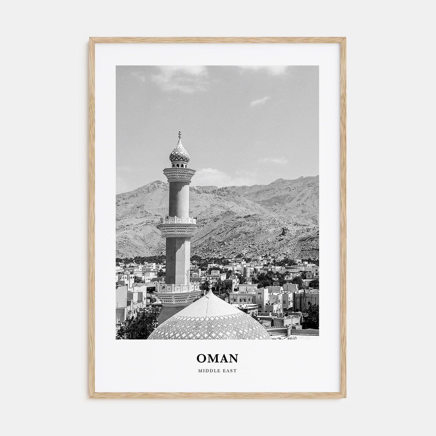 Oman Portrait B&W Poster