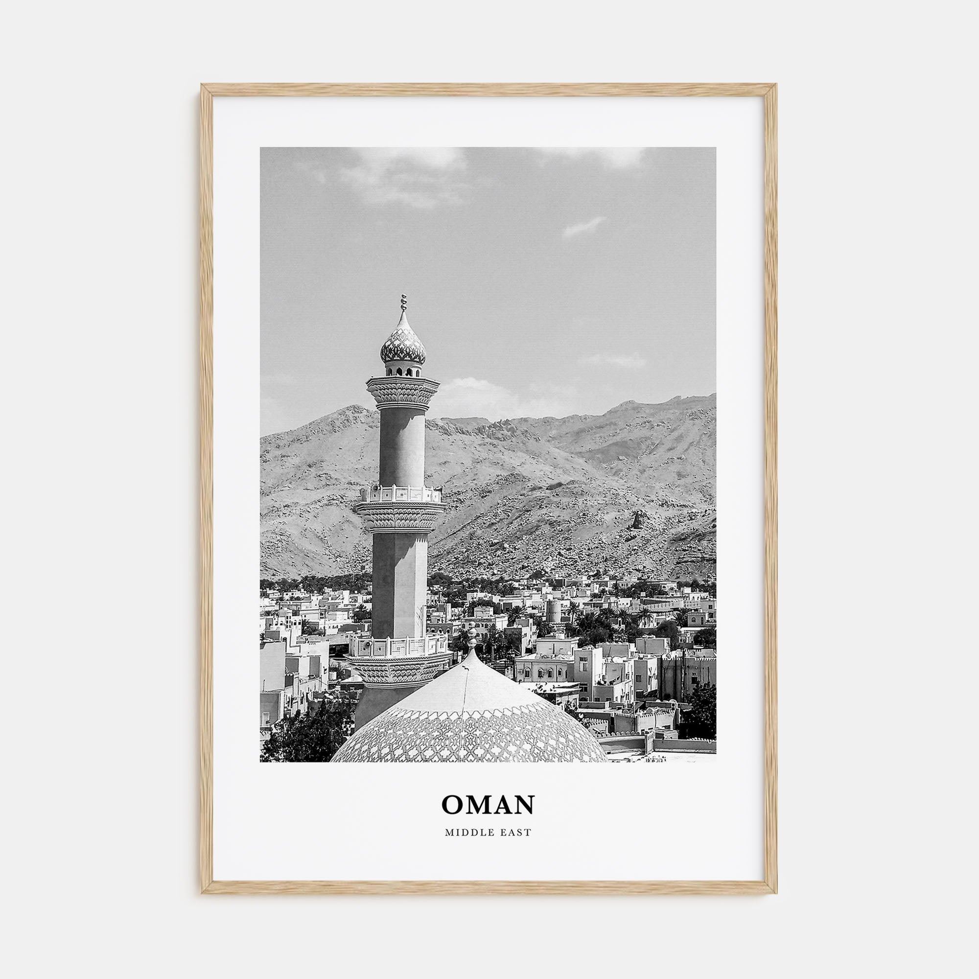 Oman Portrait B&W Poster