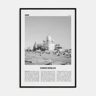 Omdurman Travel B&W Poster
