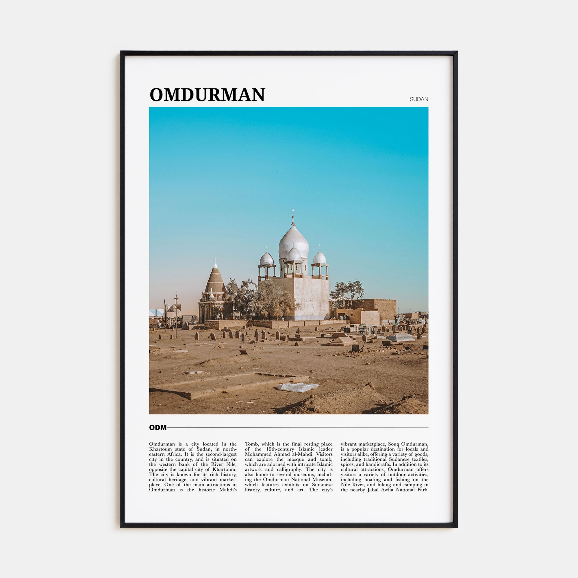 Omdurman Travel Color Poster