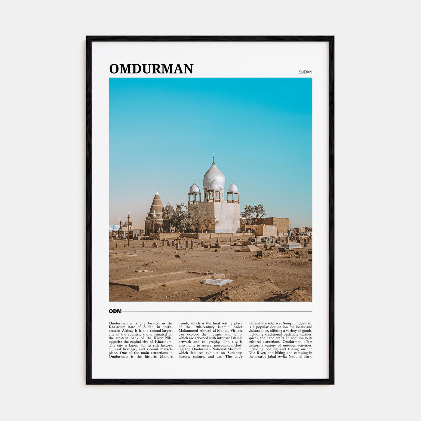 Omdurman Travel Color Poster