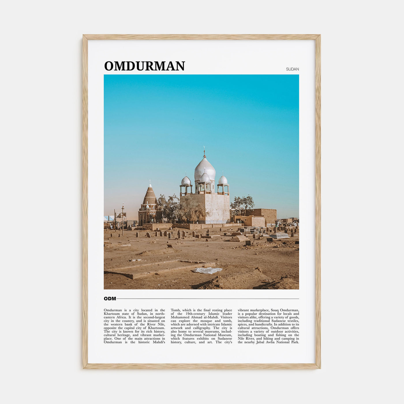 Omdurman Travel Color Poster