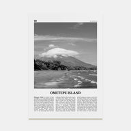 Ometepe Island Travel B&W Poster